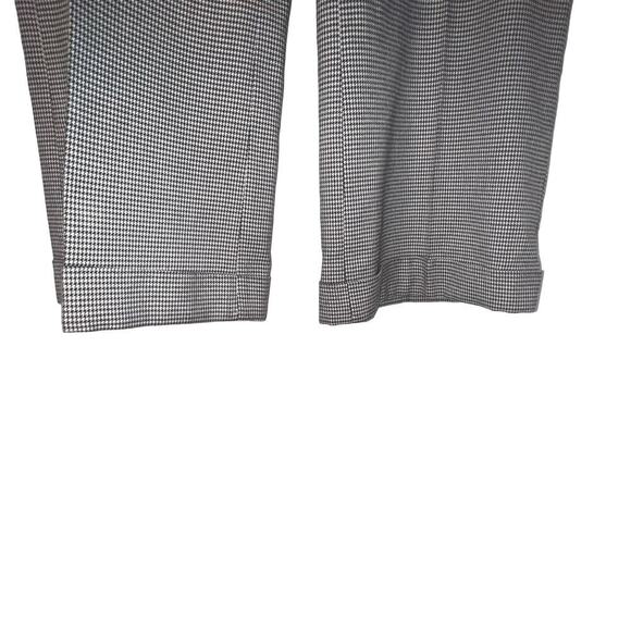 Jones Wear Stretch,12,houndstooth cuffed seamed Wideleg career preppy pants Y2K - Picture 4 of 8
